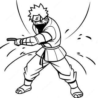 Kakashi En Position De Combat Page A Colorier 46323-10137