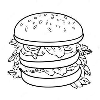 Burger Pages À Colorier