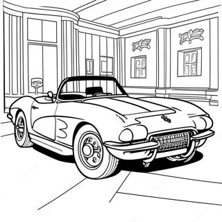 Corvette Pages À Colorier