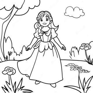Wendy Darling Dans Une Scene De Reve Page A Colorier 47102-10300