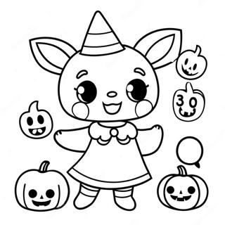Page A Colorier De Kuromi En Costume Dhalloween 4745-1220