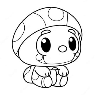 Shy Guy Adorable Avec Un Chapeau Drole Coloriage 47637-10417