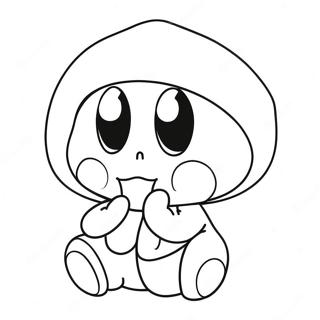 Shy Guy Adorable Avec Un Chapeau Drole Coloriage 47637-10418