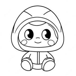 Shy Guy Adorable Avec Un Chapeau Drole Coloriage 47637-10419