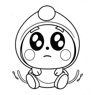 Shy Guy Adorable Avec Un Chapeau Drole Coloriage 47637-10420