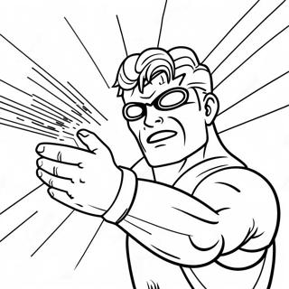 Cyclops Tirant Des Lasers Coloriage 47732-10444