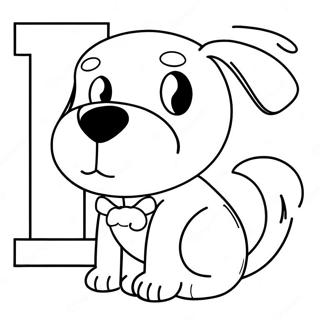 D Est Pour Chien Page A Colorier De Lalphabet 48103 10521