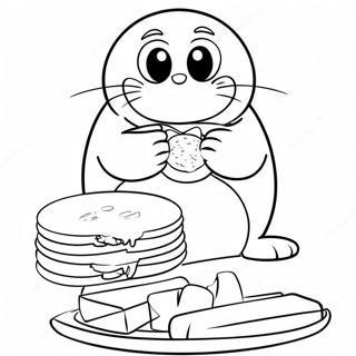 Page A Colorier De Doraemon Mangeant Des Dorayaki 48443-10602