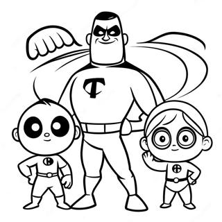 Page A Colorier De La Famille Indestructibles 48528-10612