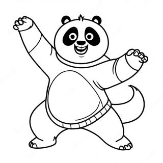 Page A Colorier De Kung Fu Panda Po En Action 48974-10710