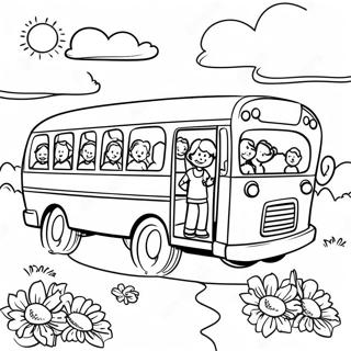 Page A Colorier De Sortie Scolaire Du Magic School Bus 49692-10876