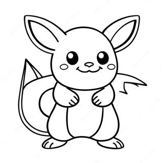 Raichu Pages À Colorier