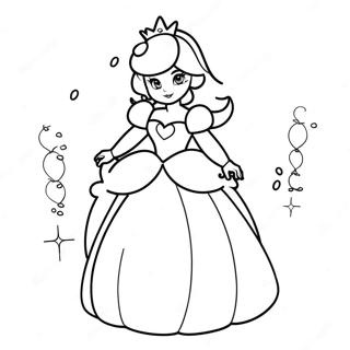 Princesse Peach Pages À Colorier