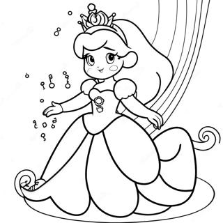 Page A Colorier De La Princesse Peach Dans Une Robe Etincelante 5008-1335