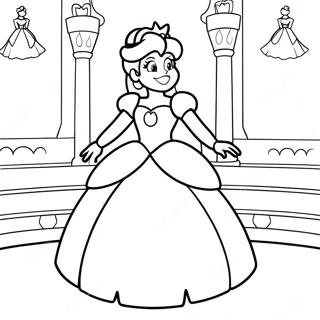 Princesse Peach Pages À Colorier