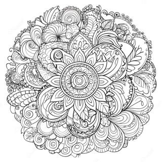 Mandala De Noël Pages À Colorier