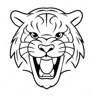 Page A Colorier De Tigre A Dents De Sabre Feroce 50915-11138