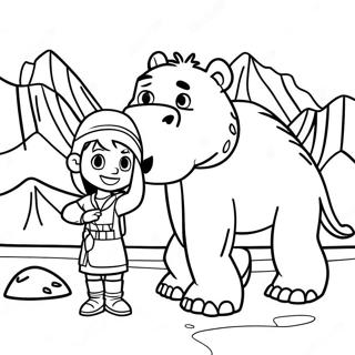 Page A Colorier Dexplorateur De Lage De Glace Aventurier 50917 11148