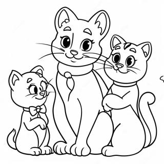 Page A Colorier De La Famille Aristochats 51175-11191