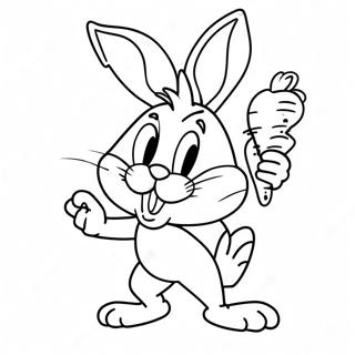 Bugs Bunny Avec Une Carotte Page A Colorier 51447-11251