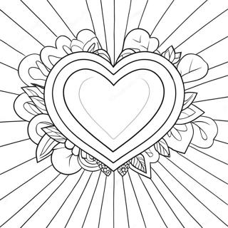 Page A Colorier De Coeur Arc En Ciel 5193-1340