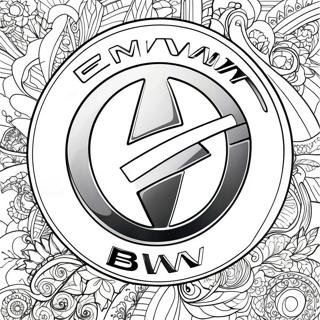 Page A Colorier Du Logo Classique Bmw 52188-11418