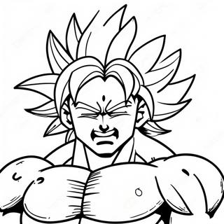 Page A Colorier De Broly Super Saiyan 52380-11451