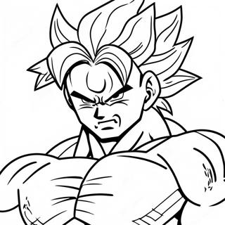 Page A Colorier De Broly Super Saiyan 52380-11452