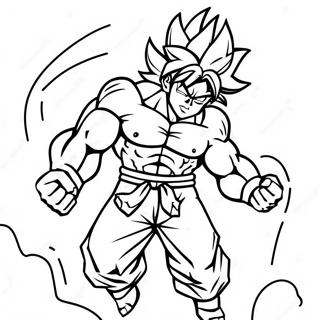 Page A Colorier De Broly Avec Aura Denergie 52381-11455