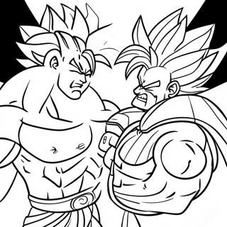 Page A Colorier De Broly Contre Goku 52384 11465