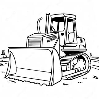 Bulldozer Pages À Colorier