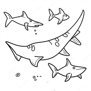 Page A Colorier Requin Marteau Realiste 53213-11632