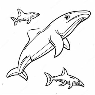 Page A Colorier Requin Marteau Nageant 53217-11648