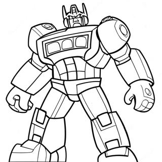 Rescue Bots Optimus Prime Page A Colorier 53384-11670