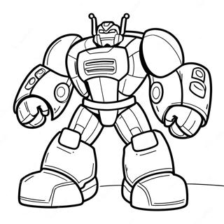 Rescue Bots Bumblebee En Action Page A Colorier 53385-11675