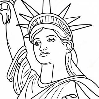 Statue De La Liberte Page A Colorier 53468-11689