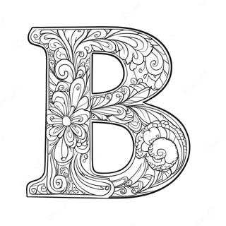 Page A Colorier Lettre B En Gras 53644-11730