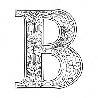 Page A Colorier Lettre B En Gras 53644-11731