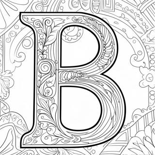 Page A Colorier Lettre B En Gras 53644-11732