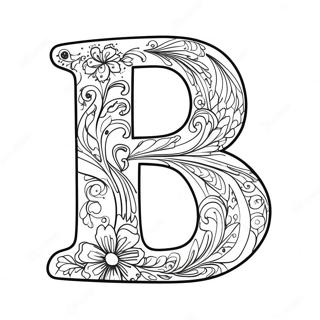 Page A Colorier Lettre B Brillante 53647-11742