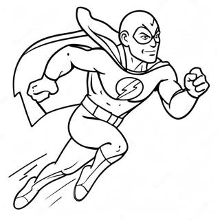 Page A Colorier Dun Super Heros Rapide Courant Vite 5370-2398