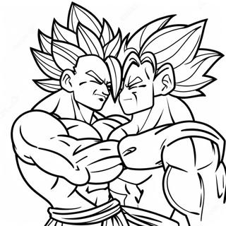 Gogeta Contre Broly Page A Colorier 54179-11854