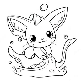 Vaporeon Nageant Dans Locean Page A Colorier 54269-11871