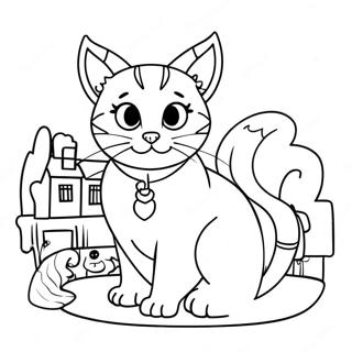 Page A Colorier Du Chat Magique De Gabbys Dollhouse 5445-680