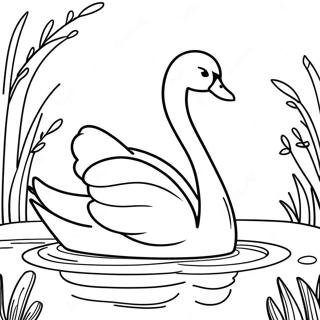 Cygne Pages À Colorier