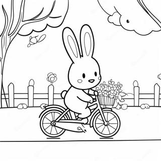 Miffy Faisant Du Velo Page A Colorier 54899-12020