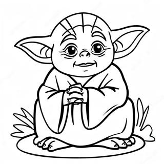 Page A Colorier De Yoda En Meditation 5534-28