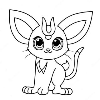 Espeon Pages À Colorier