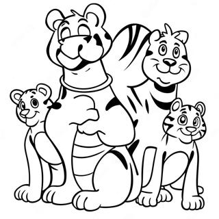 Page A Colorier De Tigger Avec Des Amis 55719-12194