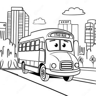 Tayo Le Petit Bus Dans La Ville Page A Colorier 56094-12270